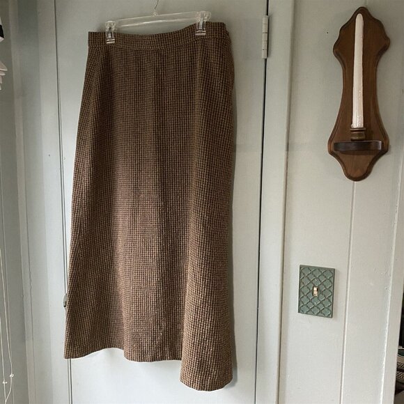 Vintage Skirt Suit Marianne Novobatzky NY Lagenlook Houndstooth Jacket Modest - Picture 5 of 8